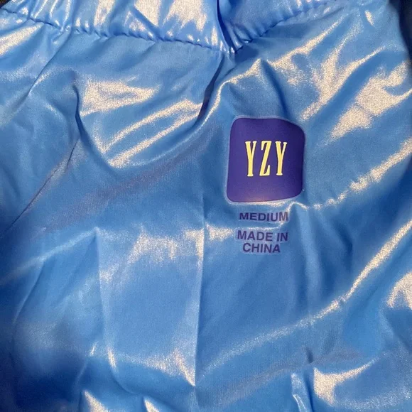 Yeezy Gap Blue Round Puffer Jacket in size Medium